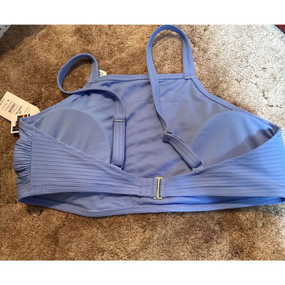 NEW women’s size 3X Time and Tru Sky Blue swim top With Boning For‎ Support - Picture 5 of 6